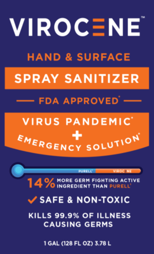 Hand Sanitizer Spray 1 Gallon - Made in USA FDA Approved-80% Alcohol - Fresh Stock Dated October 2025