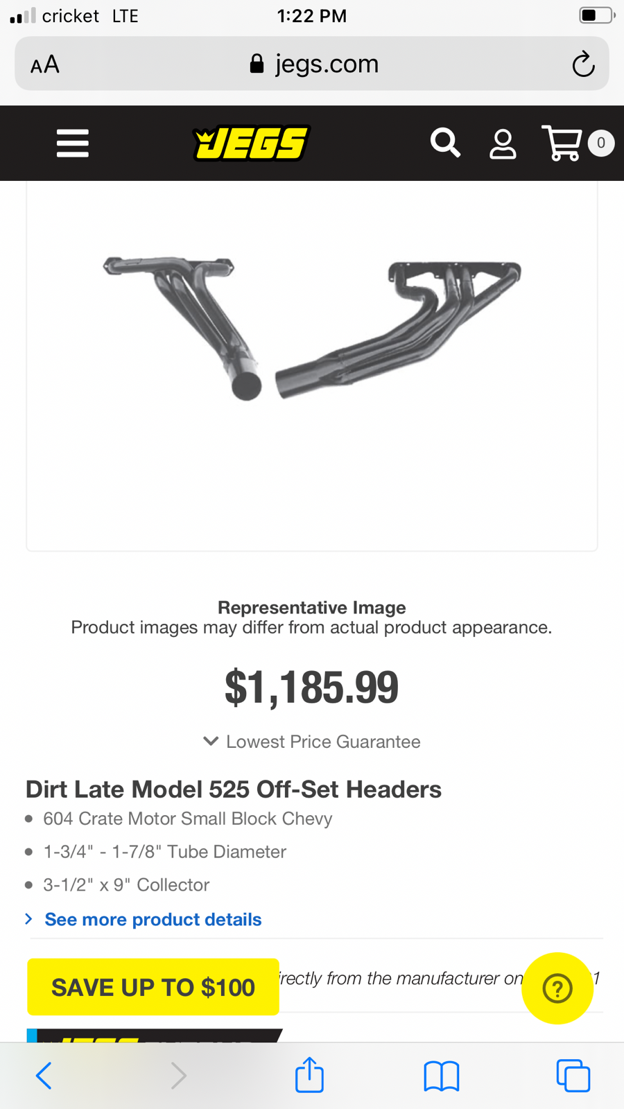 Brand New Schoenfeld Rocket 604 CRATE Dirt Late Model Headers IMCA Race Car - Fresh Stock Dated October 2025