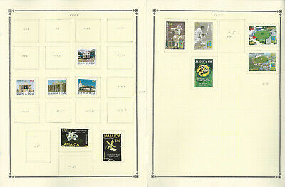 Jamaica Stamp Collection on 22 Scott Pages, 1992-2008 & BOB, JFZ - Fresh Stock Dated October 2025