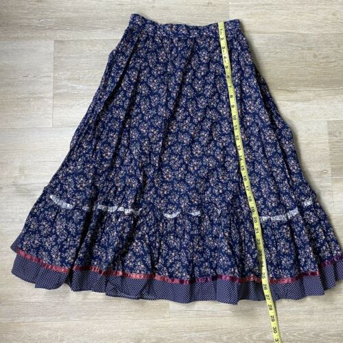 Gunne Sax Vintage Ruffle Floral Prairie Skirt - Fresh Stock Dated October 2025
