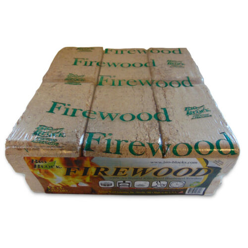 Bio Block BIO-12A Indoor and Outdoor Wood Fire Log - Fresh Stock Dated October 2025