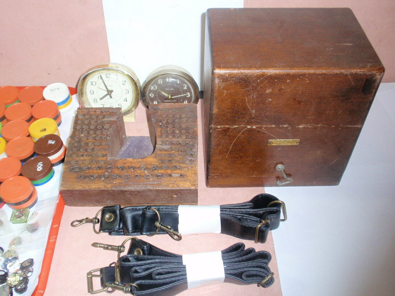 USA C&E Jewelry Tool& watch Staking Wood Box & Watch Movement case Lot #NBX JP26 - Fresh Stock Dated October 2025