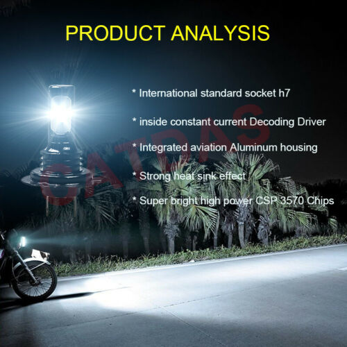 For 2011-2020 Suzuki GSXR 600 & 750 6000K LED Headlight Bulbs High Low Beam Kit - Fresh Stock Dated October 2025