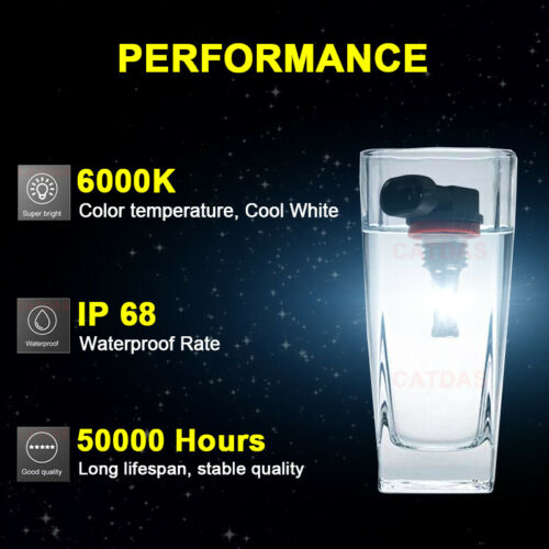 For 2011-2020 Suzuki GSXR 600 & 750 6000K LED Headlight Bulbs High Low Beam Kit - Fresh Stock Dated October 2025