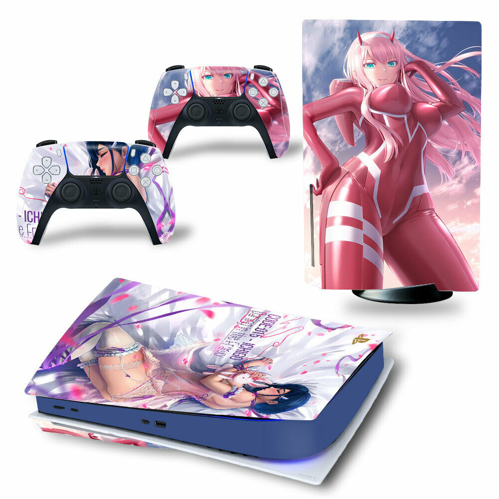 PS5 Console Hentai Anime Girls Porn Decals Skins For Controllers Vinyl Stickers - Fresh Stock Dated October 2025