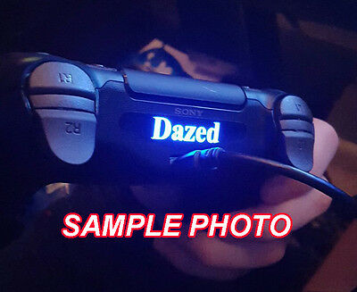Playstation 4 PS4 Controller Led Custom Gamer Tag Name Light Bar Decal Sticker - Fresh Stock Dated October 2025