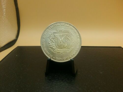 1972 Dominican Republic Silver Peso - Fresh Stock Dated October 2025