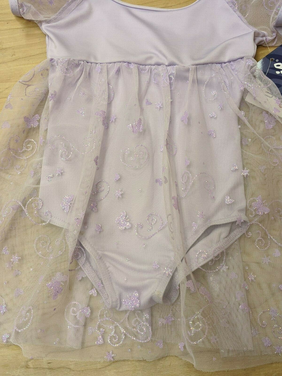 Capezio Ballet Dance Dress Purple Chiffon Puff Sleeve Empire Waist Skirt - Fresh Stock Dated October 2025