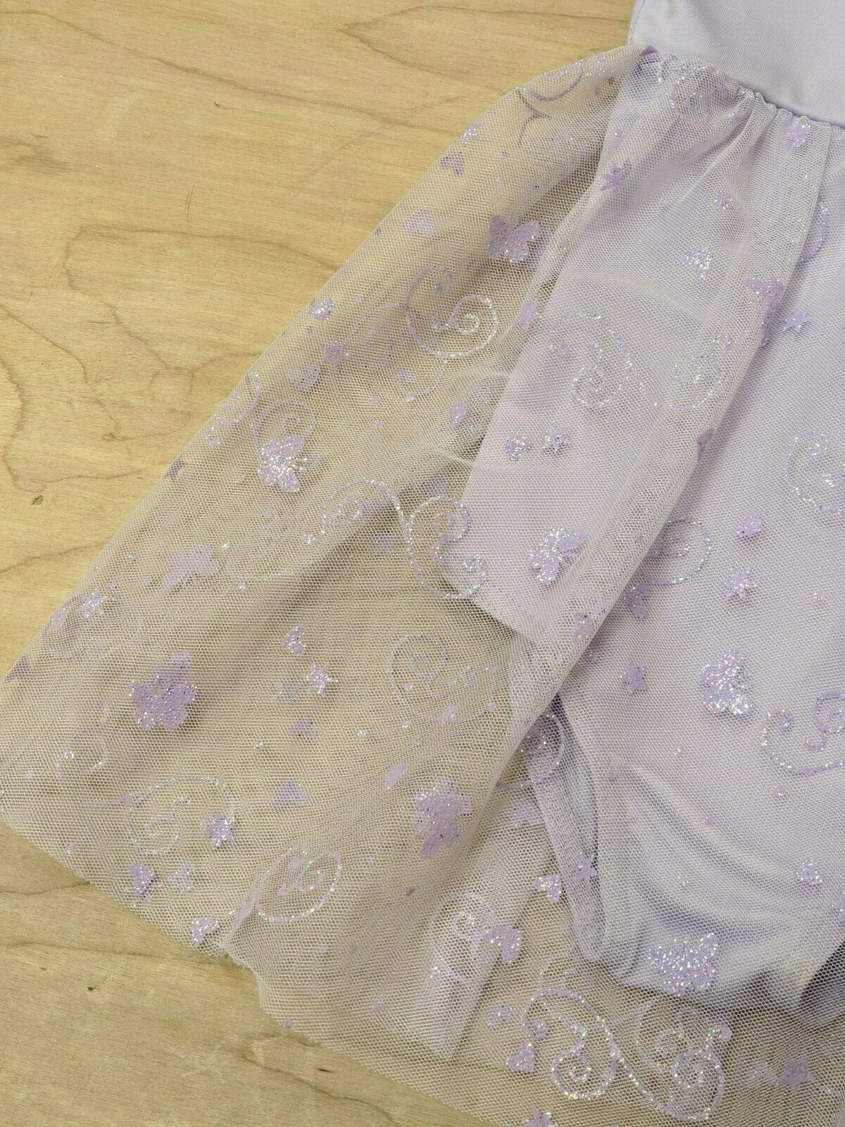 Capezio Ballet Dance Dress Purple Chiffon Puff Sleeve Empire Waist Skirt - Fresh Stock Dated October 2025