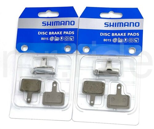 2Pr Shimano B01S MTB Bike Disc Brake Pads Resin for DEORE LX ALIVIO ACERA ALTUS - Fresh Stock Dated October 2025