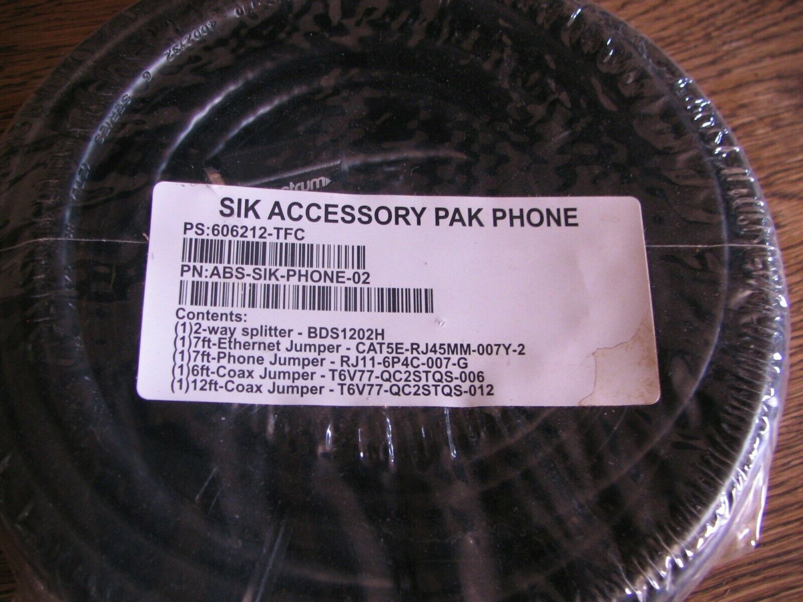 NEW! SIK Accessory Pak Phone Coaxial Jumpers,CAT5e Jumper,2-way Splitter & MORE - Fresh Stock Dated October 2025