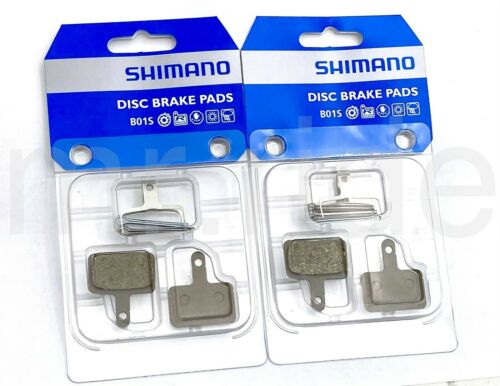 2Pr Shimano B01S MTB Bike Disc Brake Pads Resin for DEORE LX ALIVIO ACERA ALTUS - Fresh Stock Dated October 2025