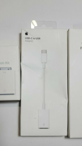 Genuine Apple Accessories Thunderbolt To Firewire, USB-C to USB, IPad Camera Kit - Fresh Stock Dated October 2025