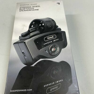 Sharper Image Steering Wheel Bluetooth Speakerphone - NOB - Fresh Stock Dated October 2025