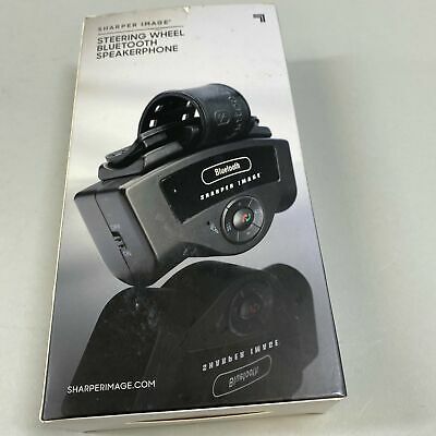 Sharper Image Steering Wheel Bluetooth Speakerphone - NOB - Fresh Stock Dated October 2025