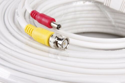 RG59 Coaxial Cable 25ft 60ft Bulk Coax DUAL / QUAD Outdoor 20AWG - BLACK WHITE - Fresh Stock Dated October 2025