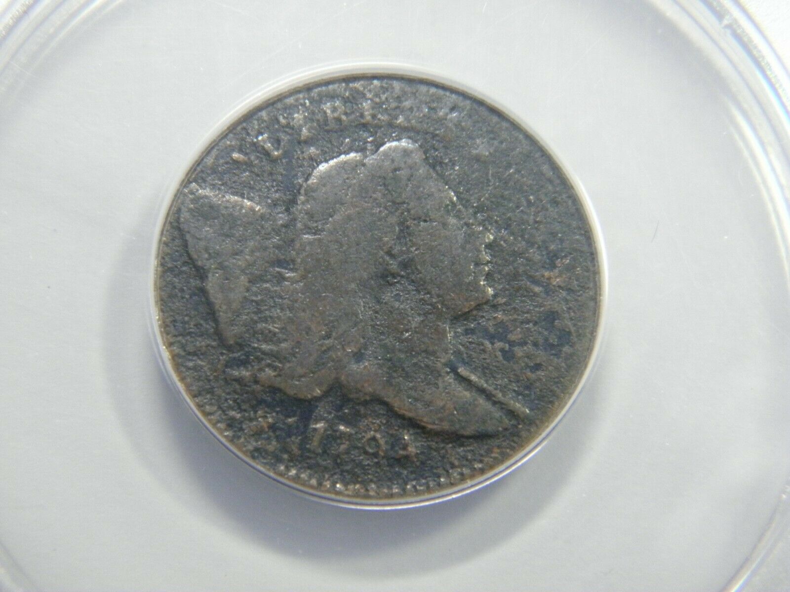 1794 LIBERTY CAP & POLE 1/2 CENT ANACS G-6 DETAILS CORROSION, RARE IN ALL GRADES - Fresh Stock Dated October 2025
