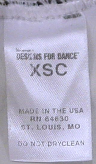 WEISSMAN DESIGN FOR DANCE TODDLER GIRLS BALLET DRESS COSTUME SIZE XSC NEW - Fresh Stock Dated October 2025