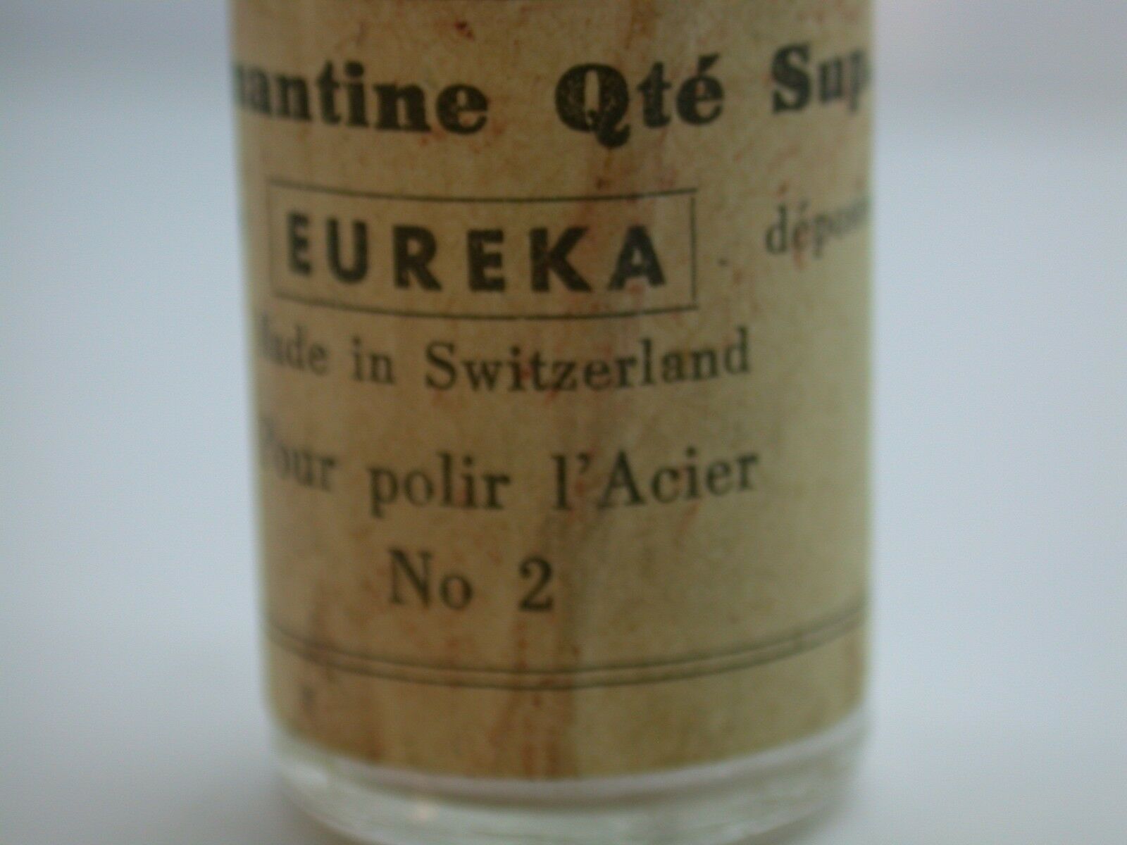 Vintage Bottle of Eureka Diamantine #2 Polish Powder Swiss Watch Repair Tool - Fresh Stock Dated October 2025