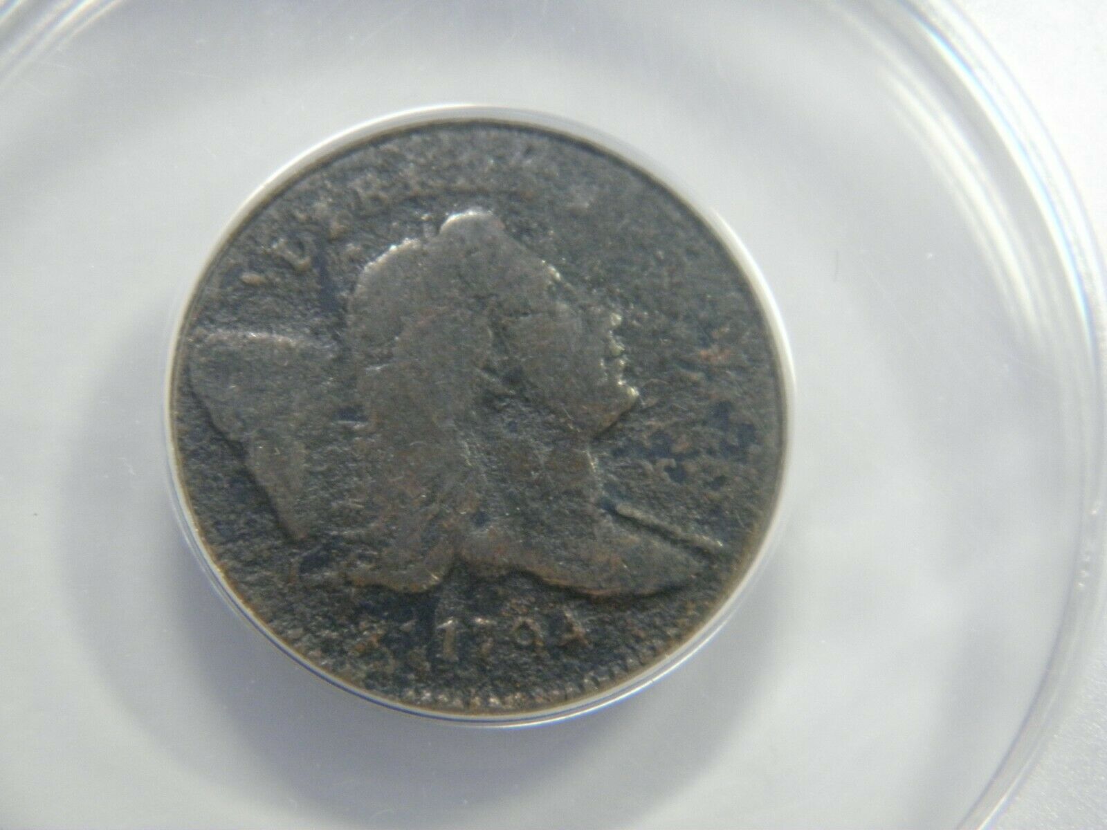 1794 LIBERTY CAP & POLE 1/2 CENT ANACS G-6 DETAILS CORROSION, RARE IN ALL GRADES - Fresh Stock Dated October 2025
