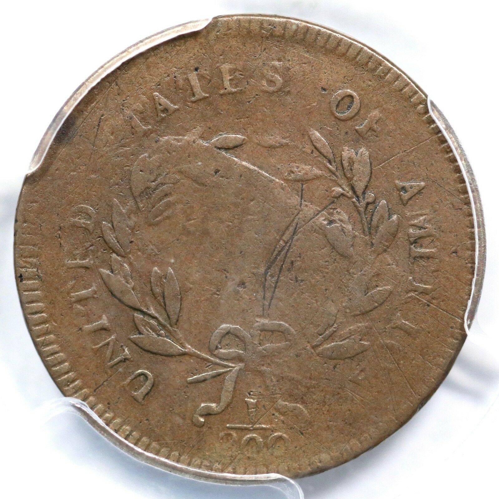 1795 C-5a R-3 PCGS F Details Liberty Cap Half Cent Coin 1/2c - Fresh Stock Dated October 2025