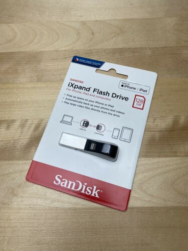 NEW SEALED SanDisk 128GB iXPAND USB 3.0 Lightning Flash Drive SDIX30C-128G-GN6NE - Fresh Stock Dated October 2025