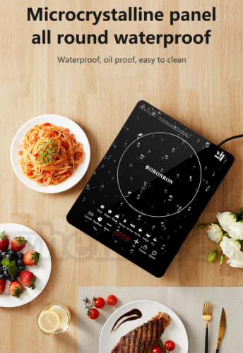Electric Single Induction Cooker Portable Burner Cooktop Digital Hot Plate 2200W - Fresh Stock Dated October 2025