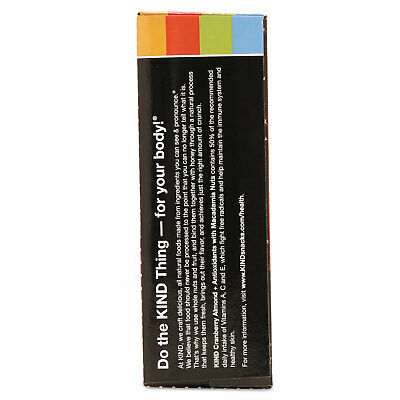 KIND Plus Nutrition Boost Bar Cranberry Almond and Antioxidants 1.4 oz 12/Box - Fresh Stock Dated October 2025