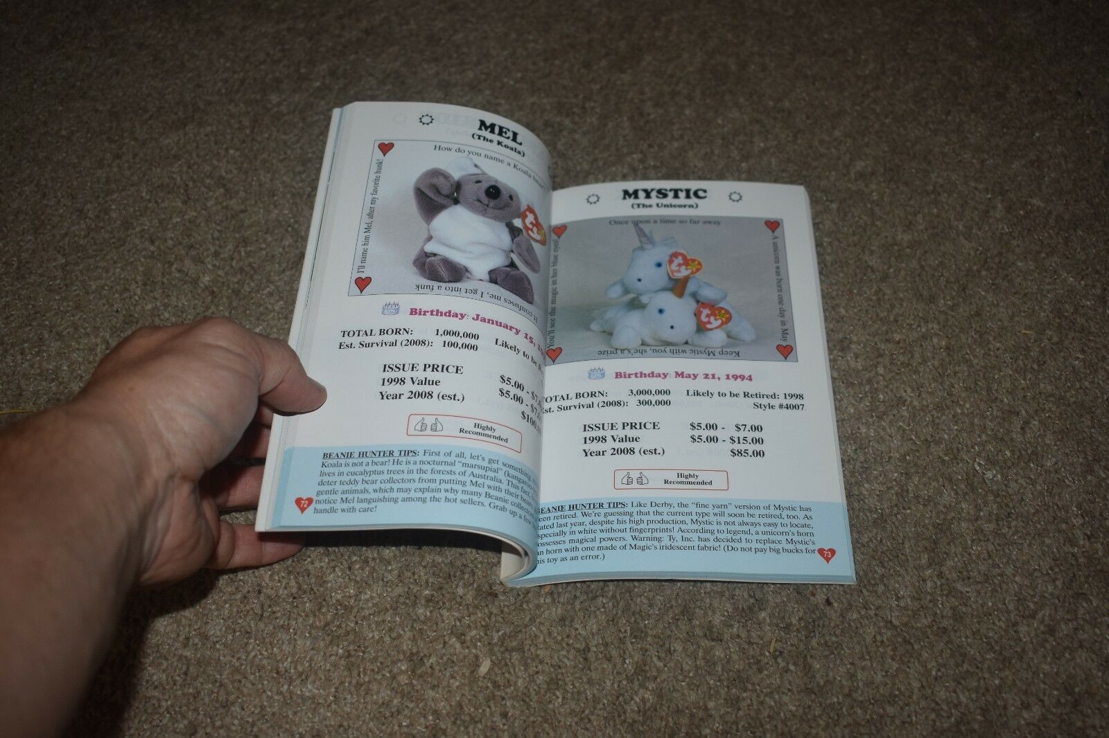 The Beanie Baby Handbook by Les & Sue Fox 1998 edition - Fresh Stock Dated October 2025