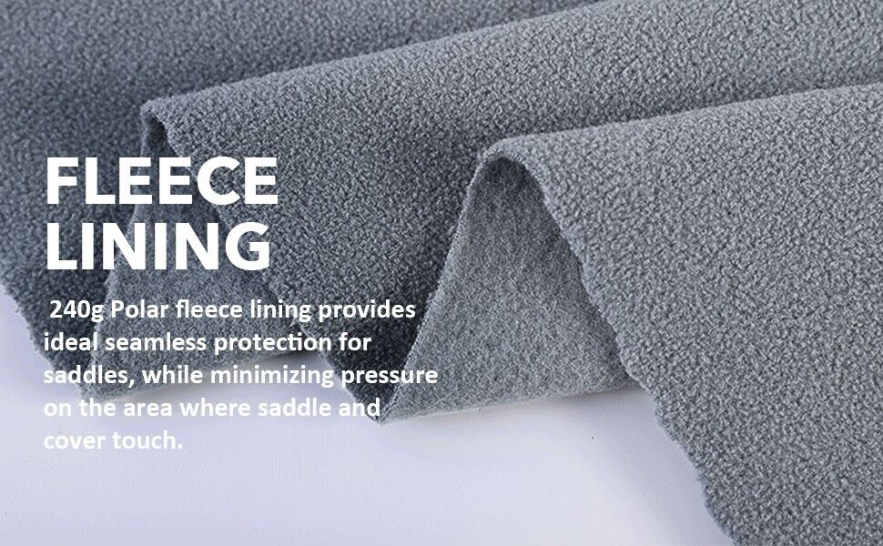 GP/CC Saddle Padded Cover Waterproof Dustfree Girth Holder Red Soft Fleece Lined - Fresh Stock Dated October 2025