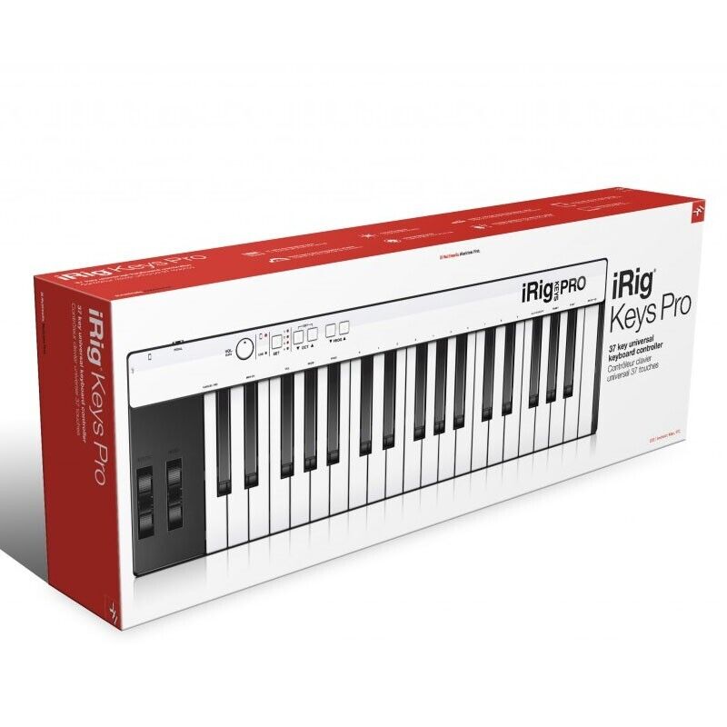 IK Multimedia iRig Pro 37-Key MIDI Controller Keyboard Works W/ Phones & Tablets - Fresh Stock Dated October 2025