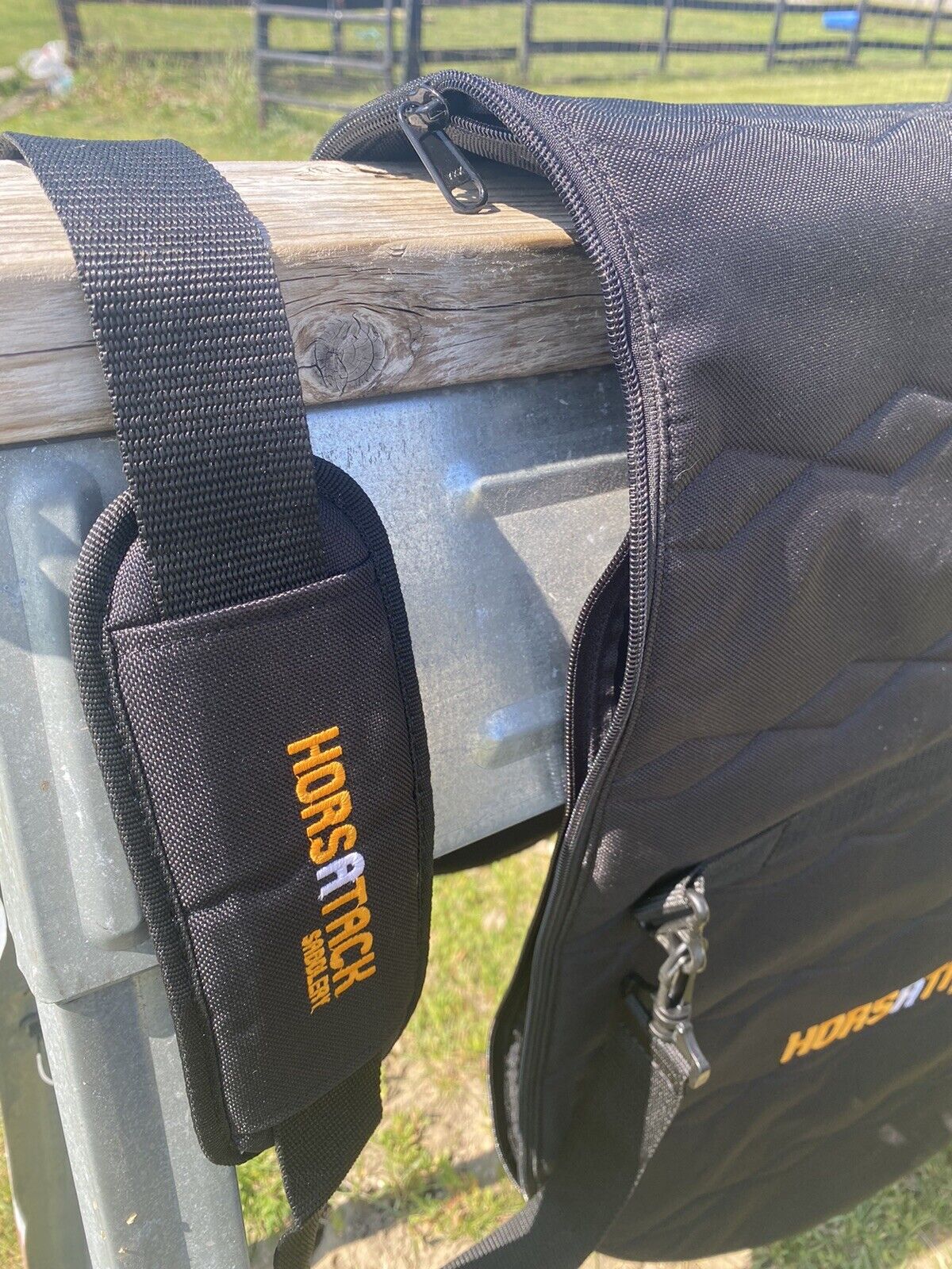 Horseatack padded nylon  English saddle bag / carrier - Fresh Stock Dated October 2025