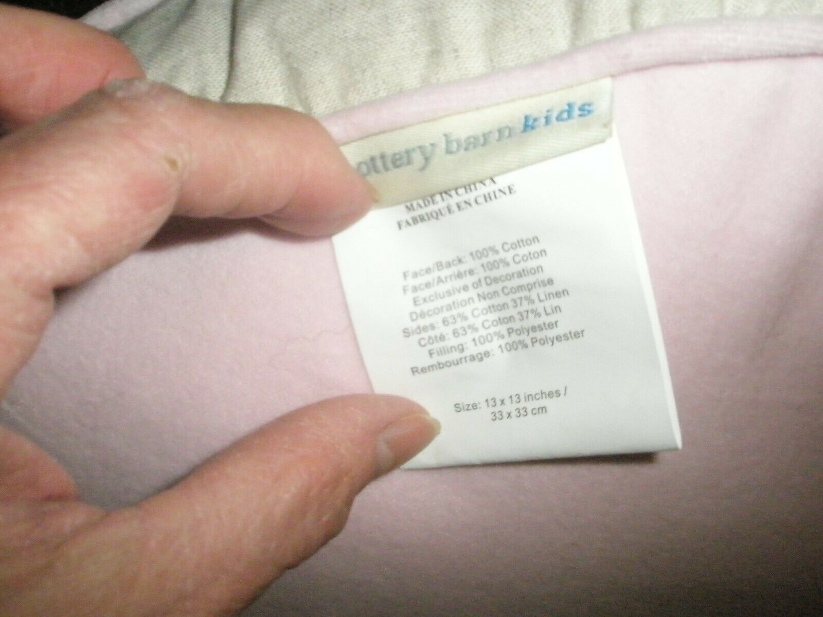 HTF Pottery Barn Kids Pink Velvet I Love You Heart Shaped Pillow Beautiful - Fresh Stock Dated October 2025