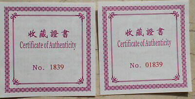 A Pair of 2020 Macau 40mm Medals (60g Solid Silver and Copper) - Fight Virus - Fresh Stock Dated October 2025