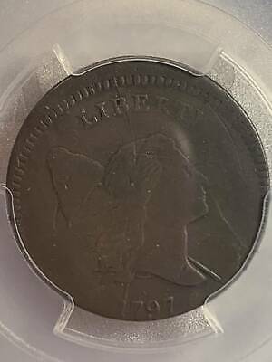1797 Half Cent 1/2c Cent 1 Above 1 PCGS XF-40 Error Coin off center - Fresh Stock Dated October 2025