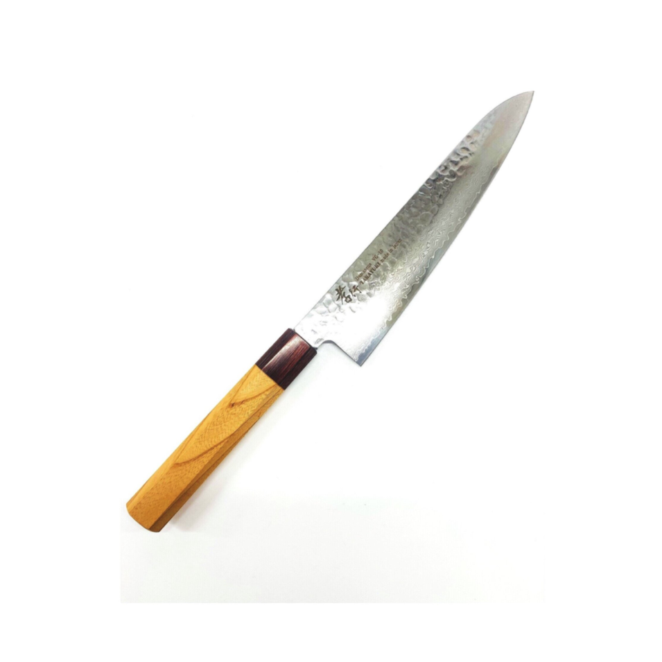 Japanese Sakai Takayuki Hammered Damascus VG10 Wa Gyuto Chef Knife 210mm USA - Fresh Stock Dated October 2025