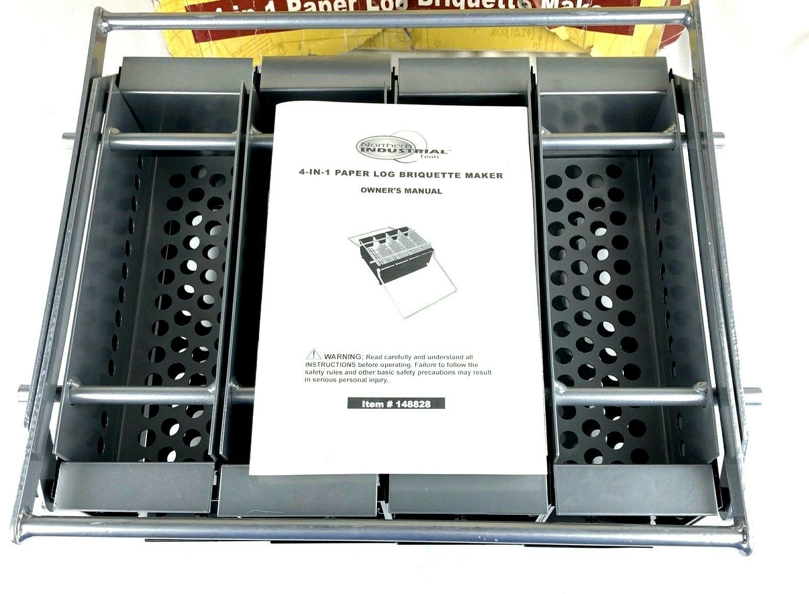 Northern Industrial Tools Paper Log Briquette Maker #148828 4-in-1 Eco-Smart - Fresh Stock Dated October 2025