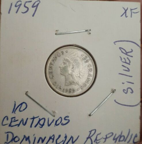 Dominican Republic 1959 10 Centavos   XF TO AU - Fresh Stock Dated October 2025