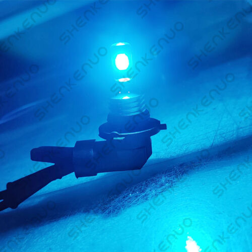 For Kawasaki Ninja 300 650 ZX6R ICE Blue H7 Motorcycle LED Headlight Bulbs HKL - Fresh Stock Dated October 2025