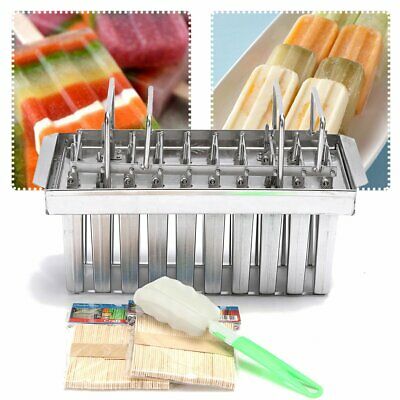 20pcs Stainless Steel Ice Cream Stick Mold Ice Lolly Popsicle For IcePop + Stick - Fresh Stock Dated October 2025