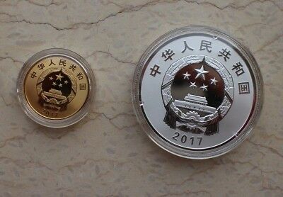 China 2017 Gold and Silver Coins Set - Inner Mongolia Autonomous Region - Fresh Stock Dated October 2025