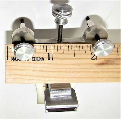 HR antique jeweler ruby jaw clamp level poising vise watch watchmaker tool w/box - Fresh Stock Dated October 2025