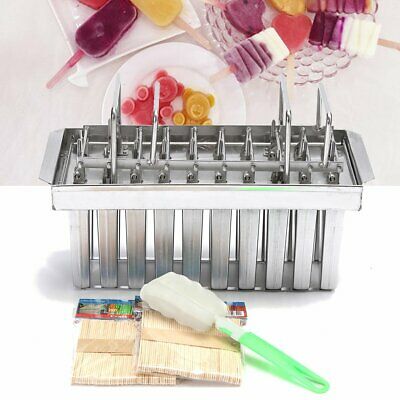 20pcs Stainless Steel Ice Cream Stick Mold Ice Lolly Popsicle For IcePop + Stick - Fresh Stock Dated October 2025