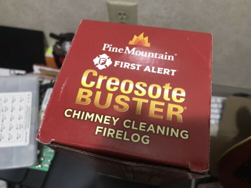 Pine Mountain Creosote Buster Chimney Cleaning Safety Firelog Lot of 3 - Fresh Stock Dated October 2025