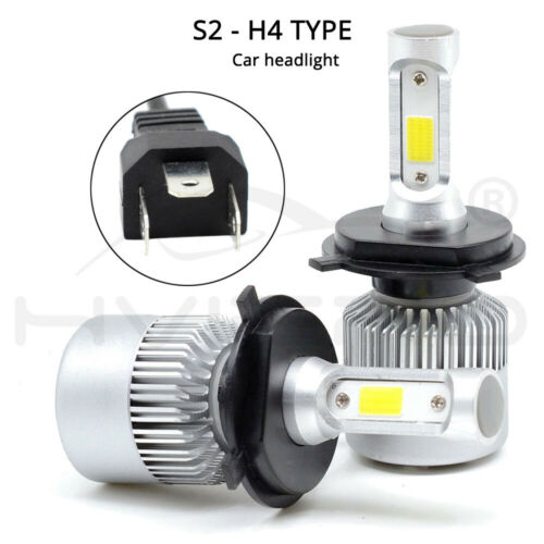2x White H4 9003 LED Headlight Bulb High Low Beam Conversion Kit For Aprilia - Fresh Stock Dated October 2025