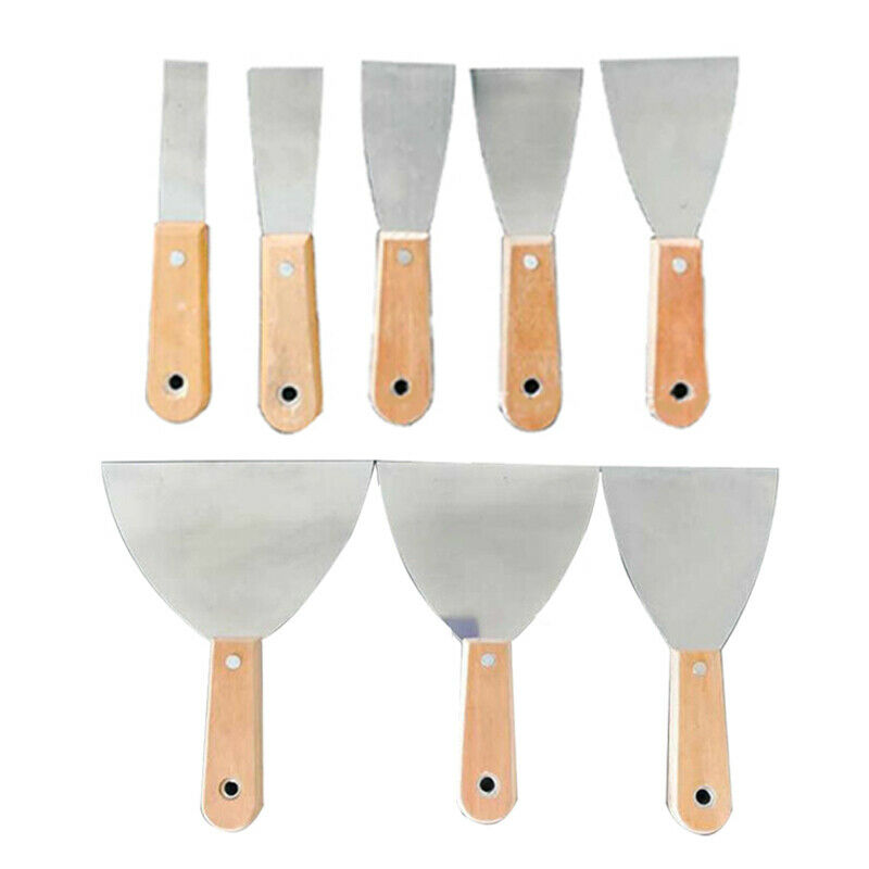 8Pcs Putty Cutter Paint Scraper Remover Spatula Set Carbon Steel Blade  Painting - Fresh Stock Dated October 2025