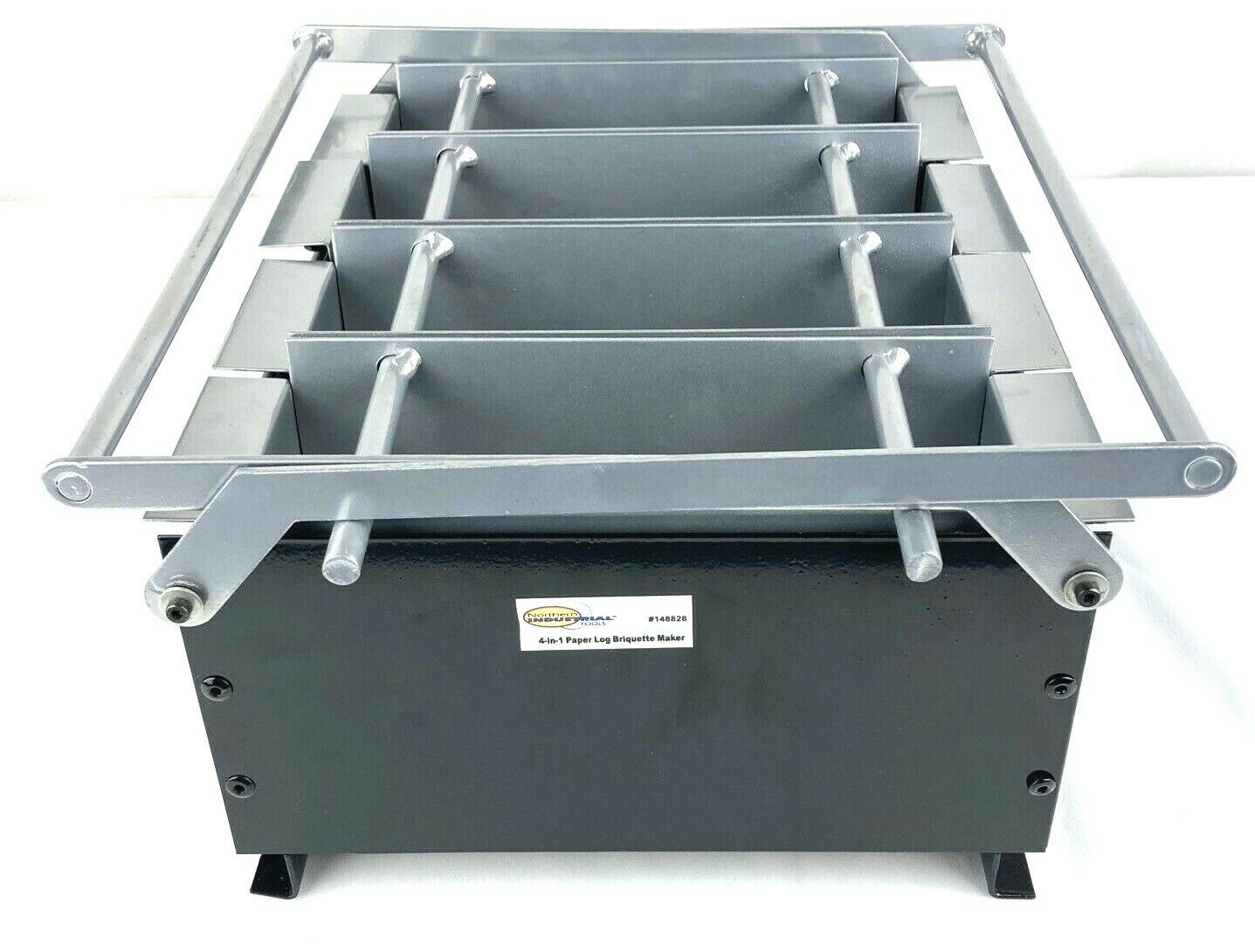 Northern Industrial Tools Paper Log Briquette Maker #148828 4-in-1 Eco-Smart - Fresh Stock Dated October 2025