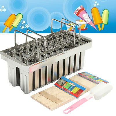 20pcs Stainless Steel Ice Cream Stick Mold Ice Lolly Popsicle For IcePop + Stick - Fresh Stock Dated October 2025