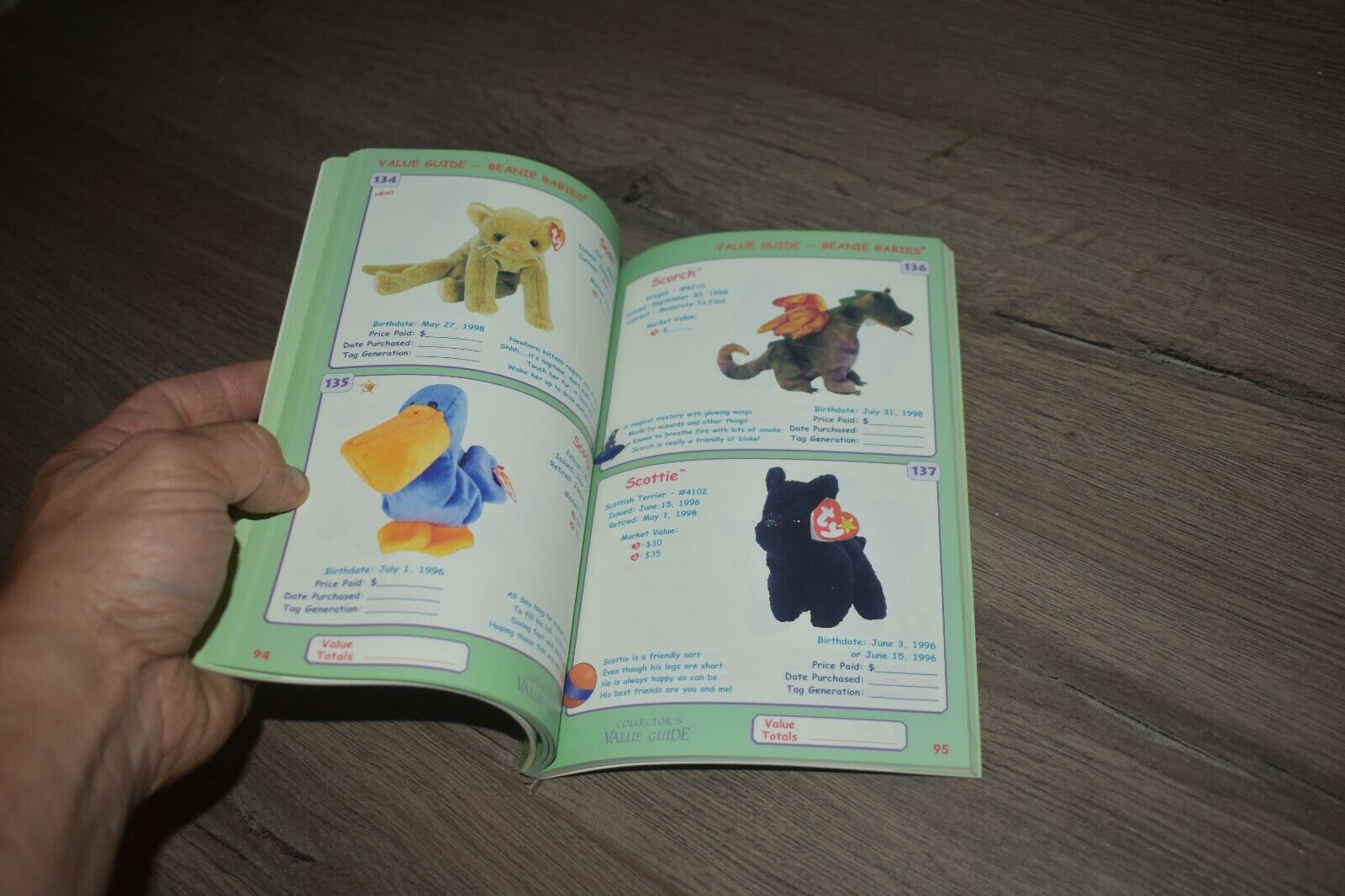 Collector's Value Guide Ty Beanie Babies Spring 1999 edition handbook & price - Fresh Stock Dated October 2025