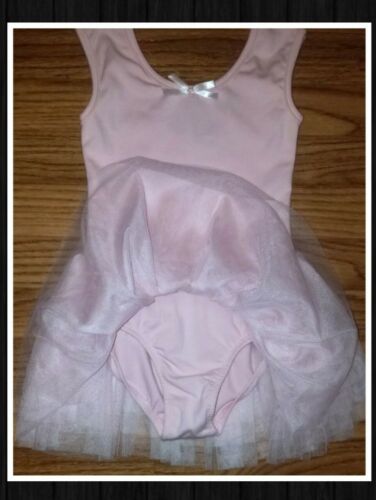 Pink Dance Leatard With Pleated Lace Skirt  Size 90 (30 Months) - Fresh Stock Dated October 2025